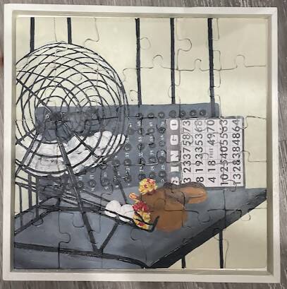 Hand cut, hand painted puzzles