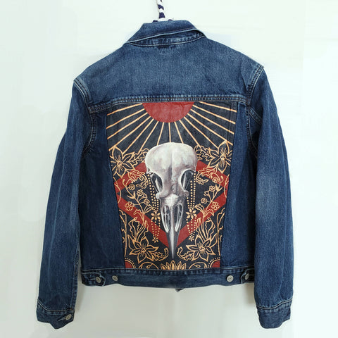 Decay and Decoration Hand Painted Denim Jacket