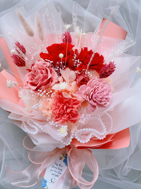 Preserved Flower and Sora Flower Bouquet