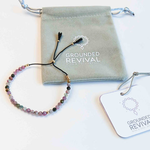 Radiance Mini Tasbih Bracelet | Women's Bracelet with Tourmaline Gemstone Beads | Free Shipping
