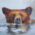 Morning Swim | Original Oil Painting | 6x6x1.5 inches ready to hang