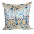 Self Print Blue Floral Cushion