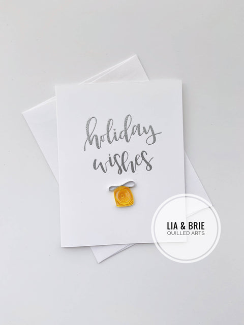 Holiday Wishes Christmas greeting card