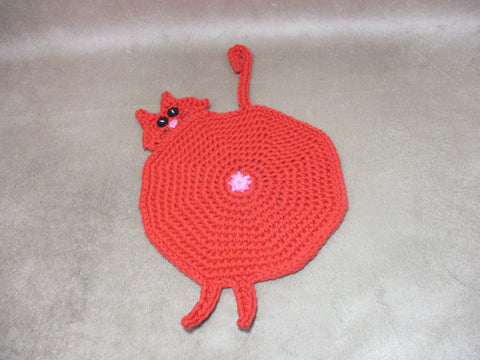 Crochet Cat Butt Potholder