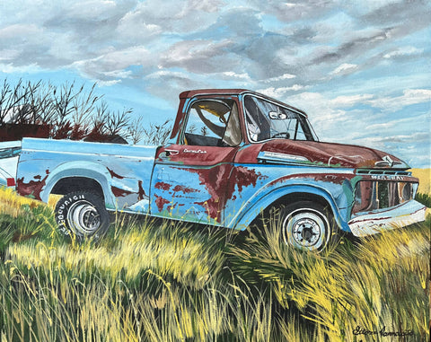 Old Pick Up Original Painting