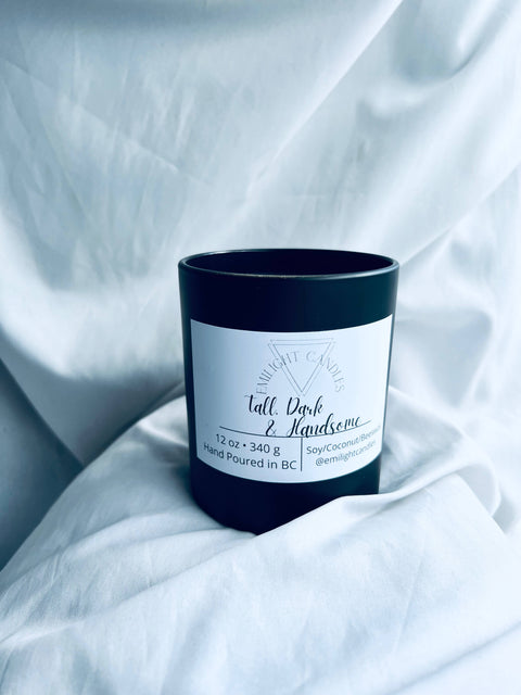 Bergamot and Amber Scented Soy Blend Candle
