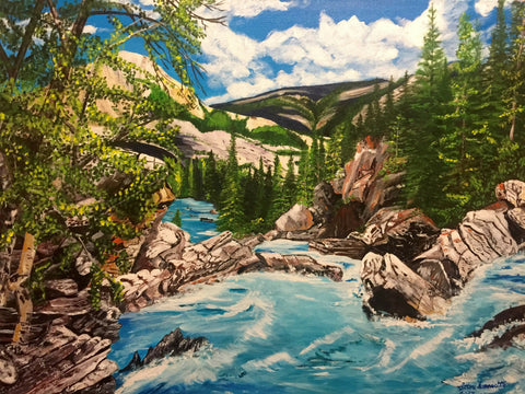 Athabasca River Original Painting