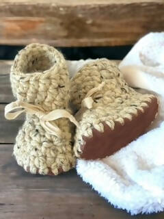 Crochet Baby Booties - 6-12 months