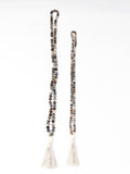 Support Tassel Tasbih | Botswana Agate Gemstone Beads with Handmade Silk Tassel | Free Shipping