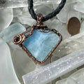 Aquamarine Fan Necklace
