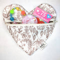 Rose Floral Heart Pouch
