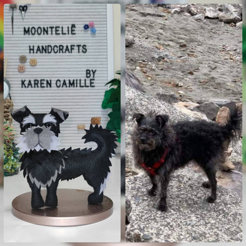 Photo-Inspired Personalized Felt Doll (Dog Or Cat)