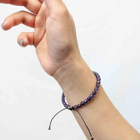 Aspire Tasbih Bracelet | Women's Bracelet with Amethyst Gemstone Beads | Free Shipping