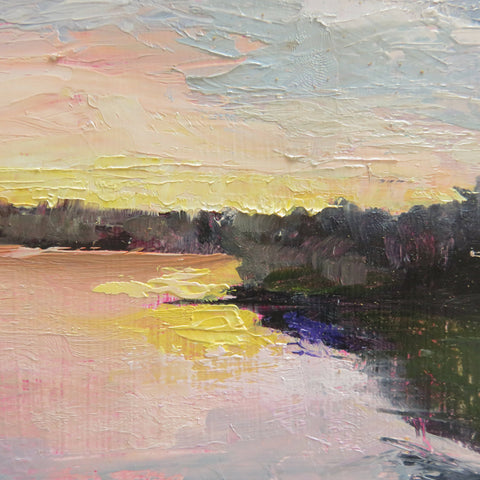 Dusk | 10x10 Inches | Framed And Ready To Hang | Original Painting