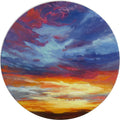 "Powerful Sky" (Original) 10 inches round, ready to hang
