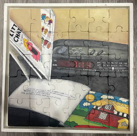Hand cut, hand painted puzzles