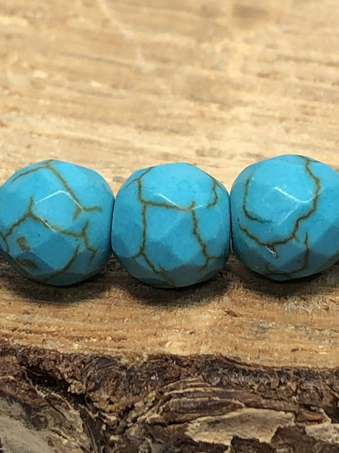 8mm Gemstone Diffuser Bracelet (Turquoise)