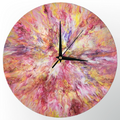 12" Wall Clock - Acrylic Fluid Art