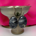 Earrings - Stainless Steel - 18x25mm Glass Cabochon