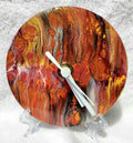 4.75" Clock - Acrylic Fluid Art