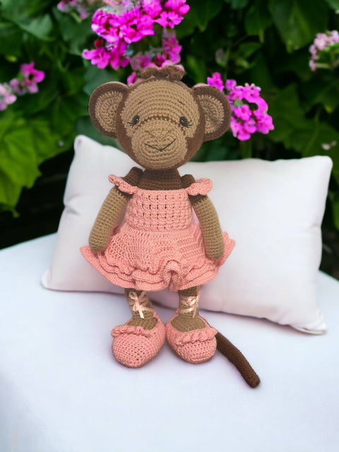 Crochet Monkey - Ballerina