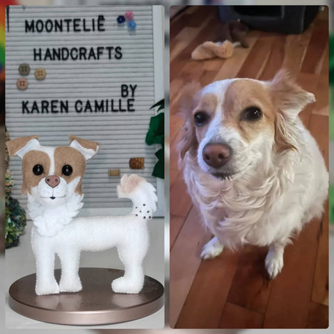 Photo-Inspired Personalized Felt Doll (Dog Or Cat)