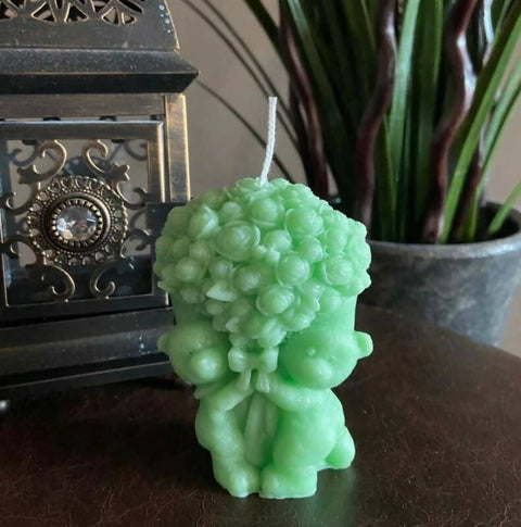 Bouquet Bear Candle