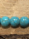 8mm Turquoise Mala Bracelet
