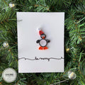 Penguin Christmas greeting card