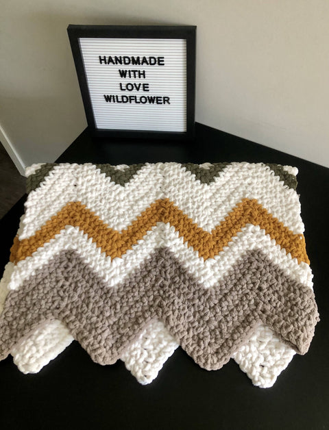Boho baby blanket