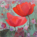 Poppies to Spare | 6x6 inches | Original Oil Painting | Ready to Hang