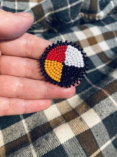 Medicine Wheel Coat Pin