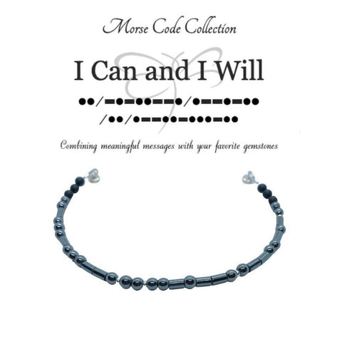 Morse Code Collection - wrap bracelet option